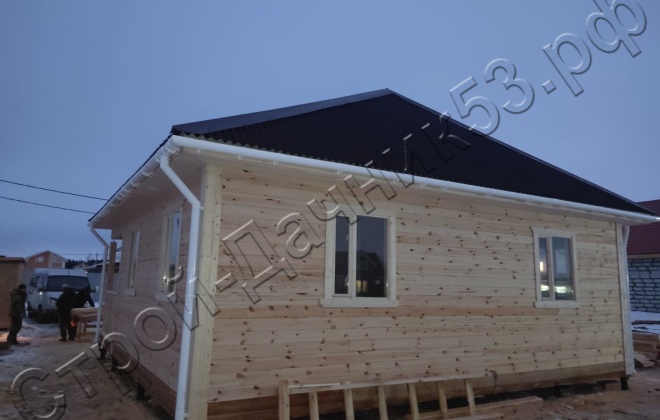 3 Брусовой дом ОД-9, 8х8м, 64 М², Ленинградская область, Гатчинский район, деревня Большая Ивановка (4)